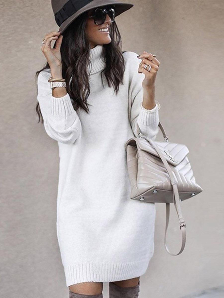 Lunimesd Casual Solid Color Turtleneck Sweaters(6 Colors)