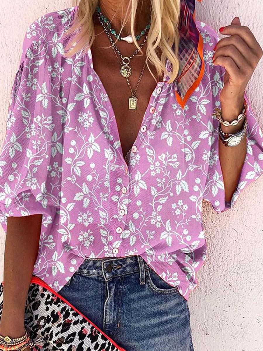 Lunimesd Long Sleeve Printed Button Shirt (3 colors)