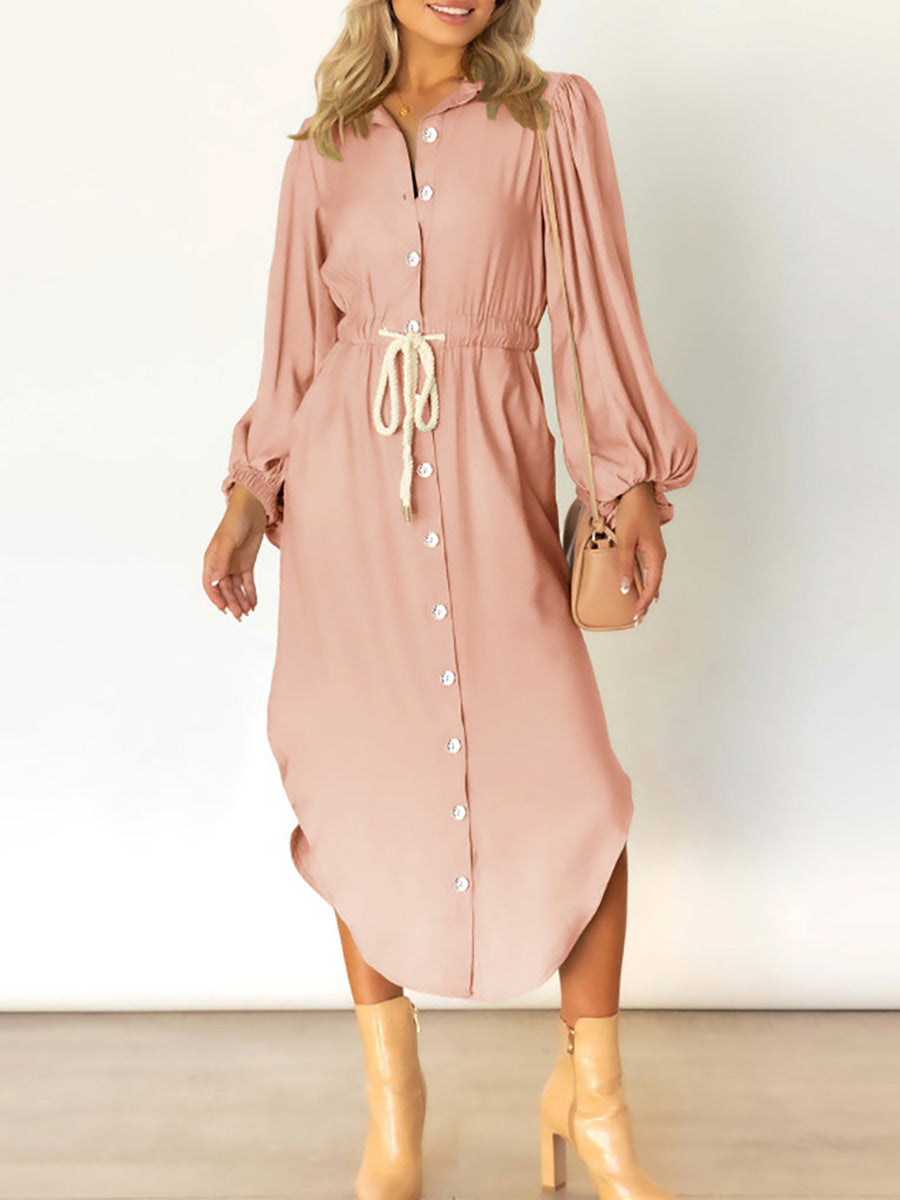 Lunimesd Long-Sleeved Waist-Skimming Dresses