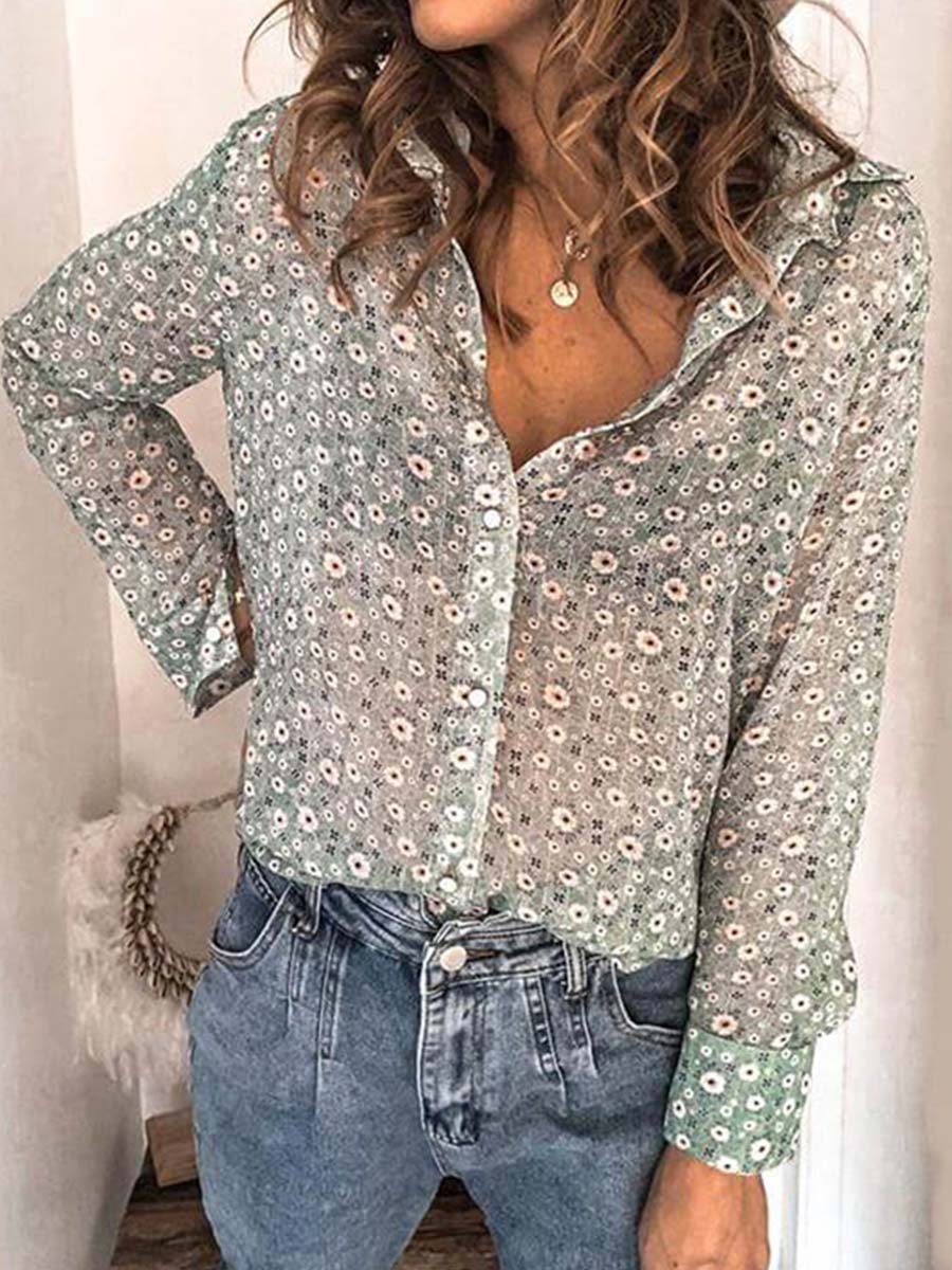 Lunimesd Casual Floral Shirt