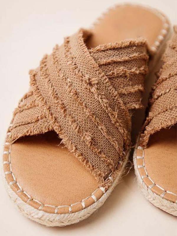 Lunimesd Cleo Espadrille Slides(3 colors)
