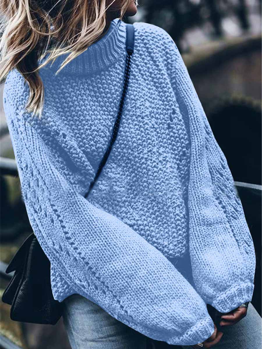 Lunimesd Round Neck Hollow Sweater(7 colors)