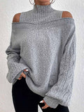 Lunimesd Drop Shoulder Lantern Sleeve Sweater