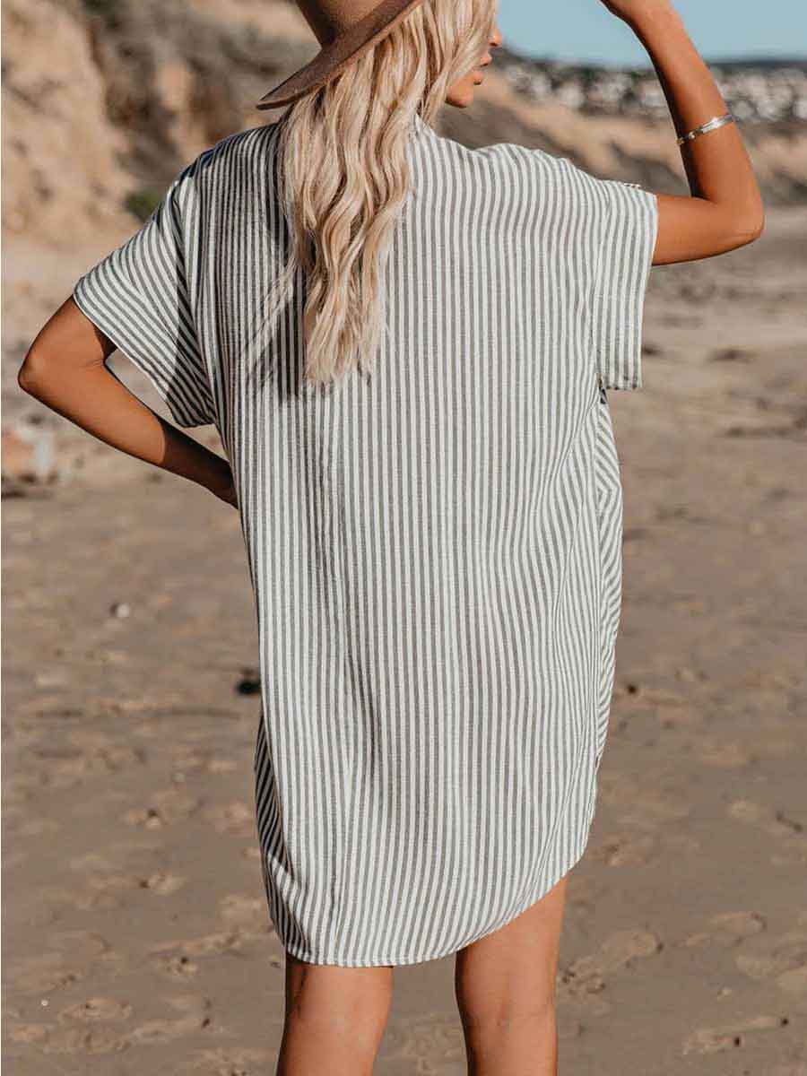 Lunimesd Knot Striped Dress