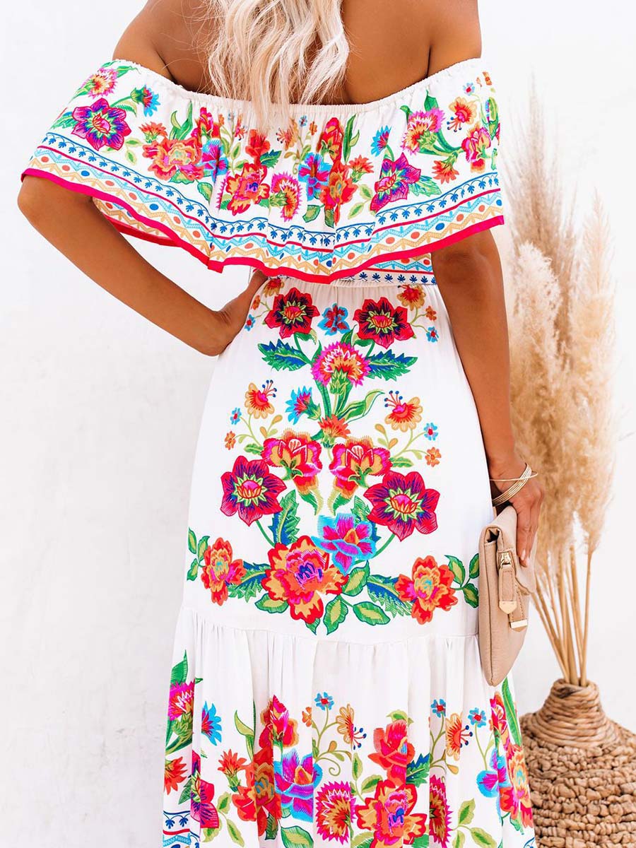 One Shoulder Maxi Dress