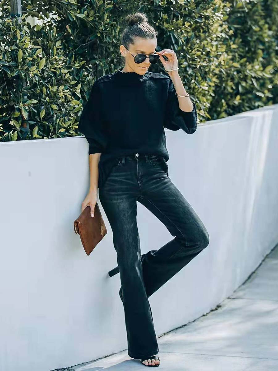 Fashion Slim High Waist Stretch Flare Jeans