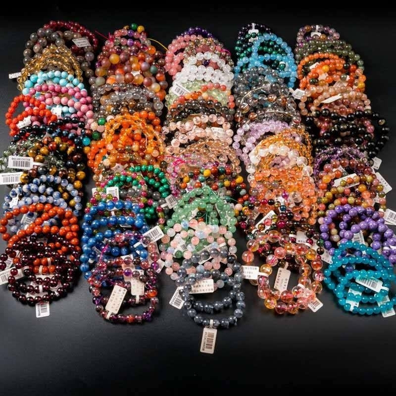 Crystal Bead Bracelet — Lucky Color Mix