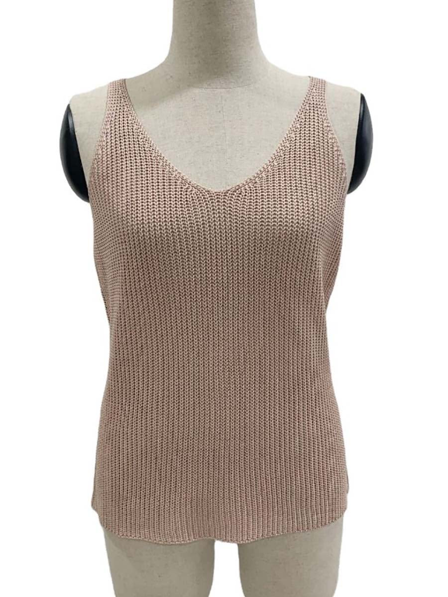 Lunimesd Casual V Neck Knit Vest(6 colors)