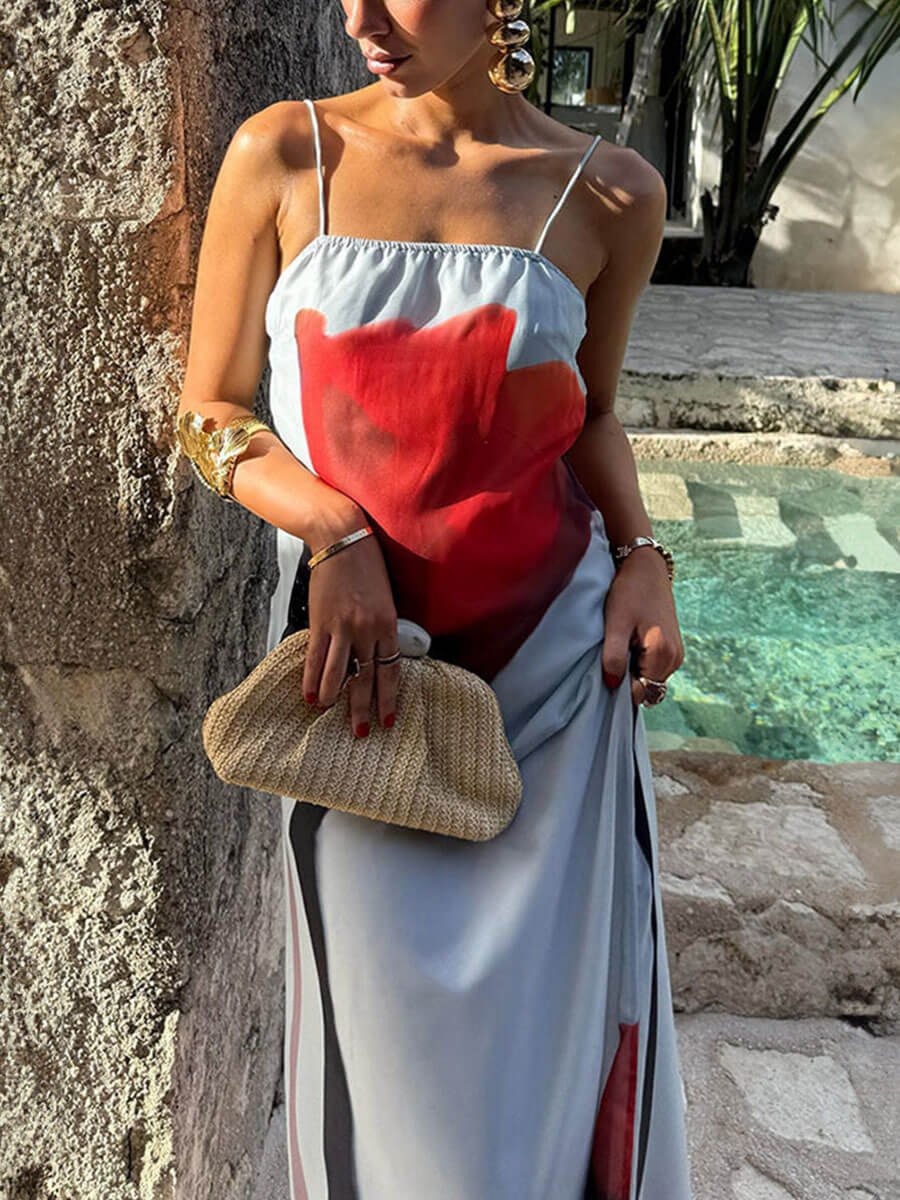 3D Floral Chiffon Dress