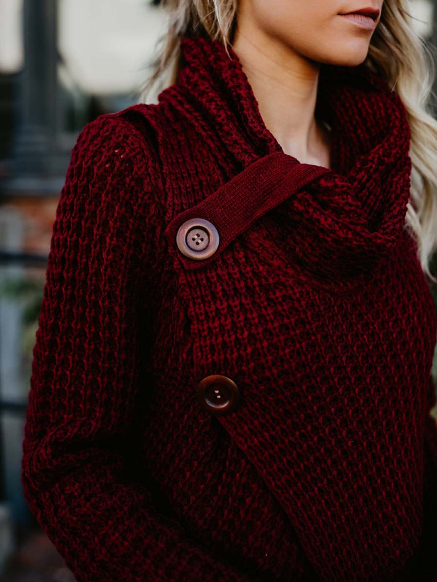 Lunimesd Irregular Winter Shawl Sweater