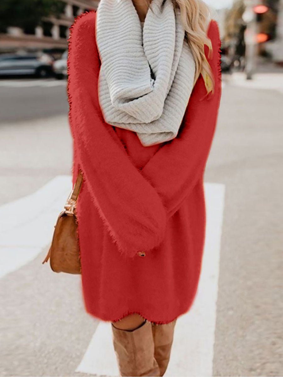 Lunimesd Plush Sweater Dress(8 colors)