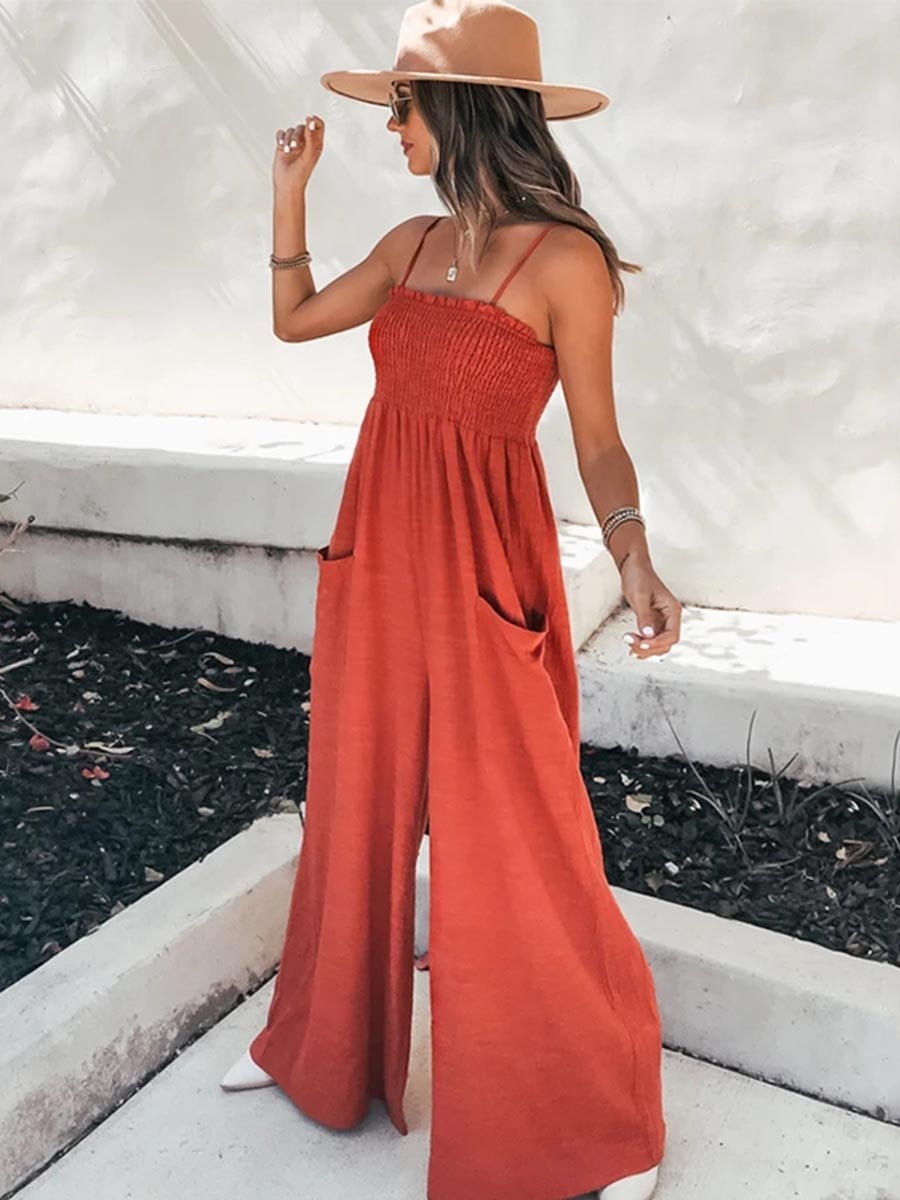 Lunimesd Sling Pocket High Waist Jumpsuit