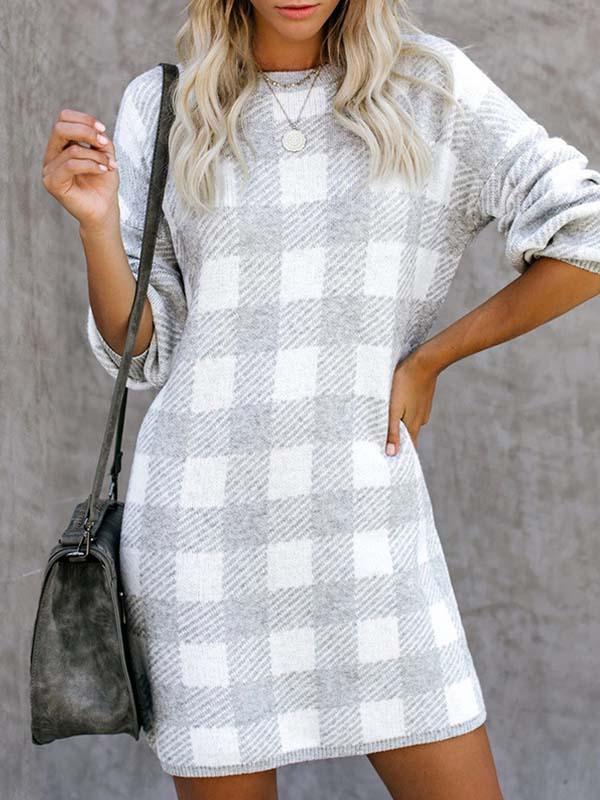 Lunimesd Plaid Dress