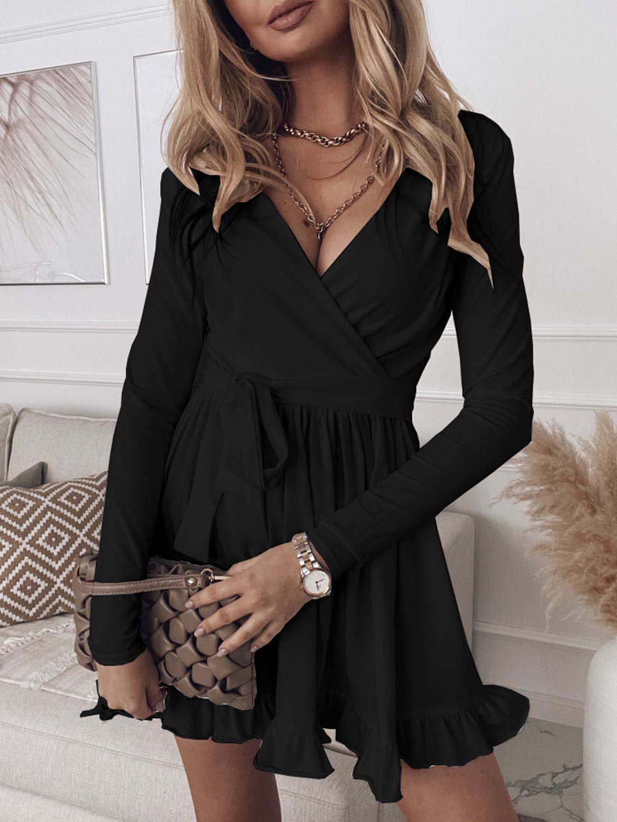 Lunimesd Long-sleeved Ppadded Dress