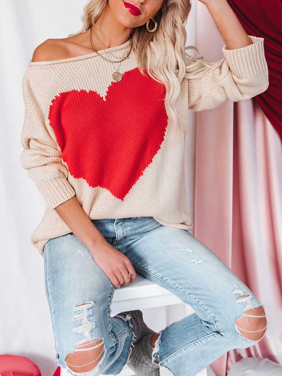 Lunimesd Red Love Sweater