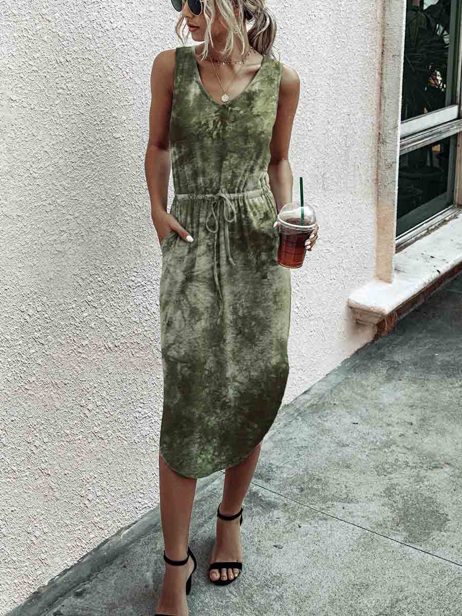 Lunimesd Print Knot Dress