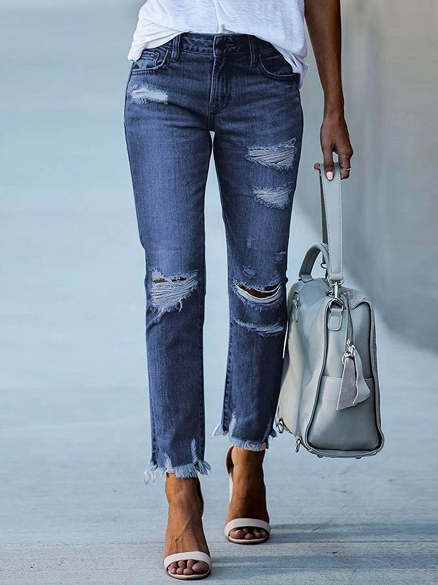 Lunimesd Slim Fit Ripped Jeans (3 colors)