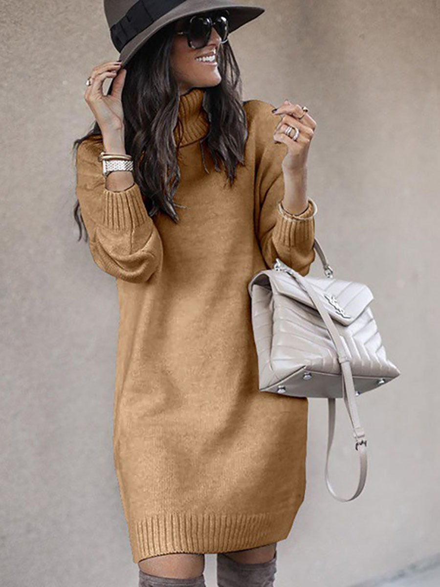 Lunimesd Casual Solid Color Turtleneck Sweaters(6 Colors)
