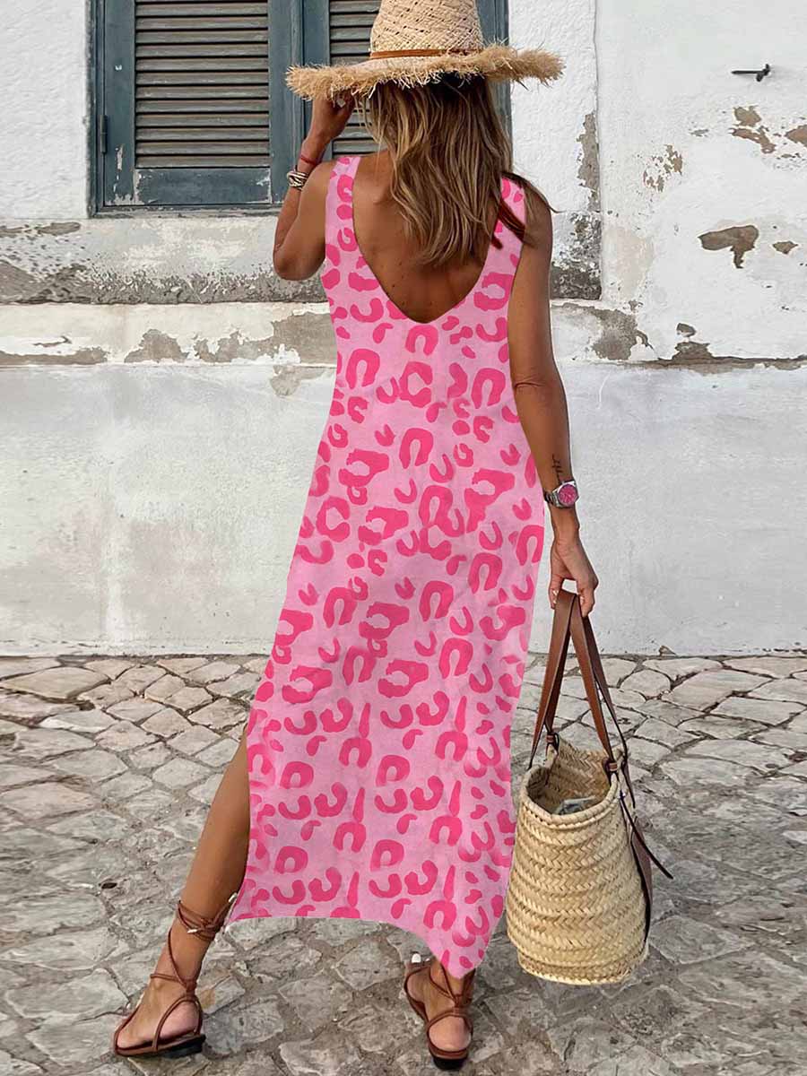 Lunimesd Sleeveless Split Dress(6 Colors)