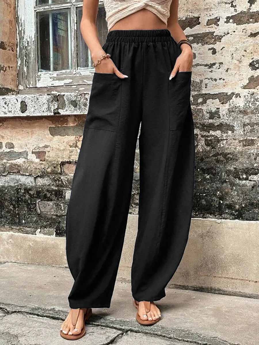Lunimesd Solid Color Pocket Casual Pants (11 Colors)