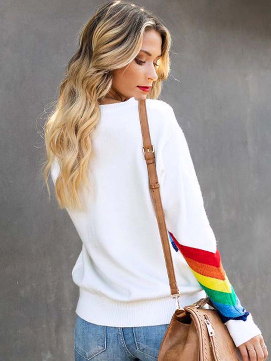 Lunimesd Rainbow Design White Top