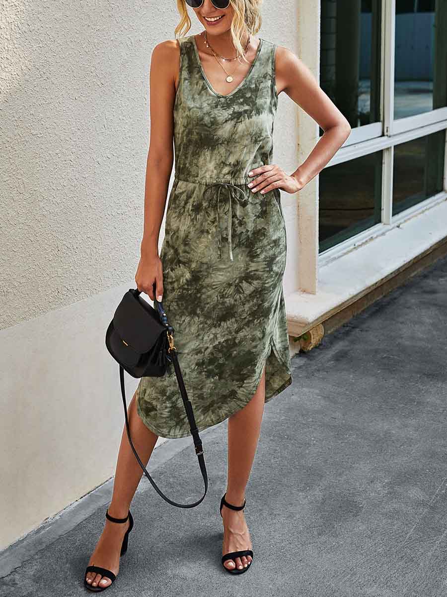 Lunimesd Print Knot Dress