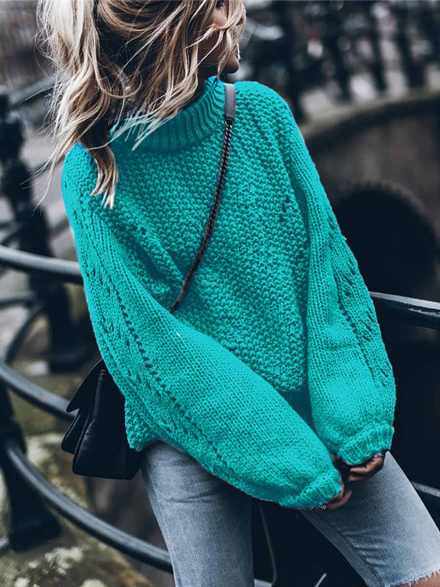 Lunimesd Round Neck Hollow Sweater(7 colors)