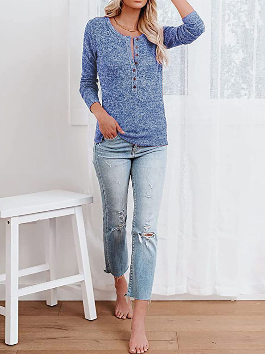 Lunimesd Round Neck Casual T-Shirt