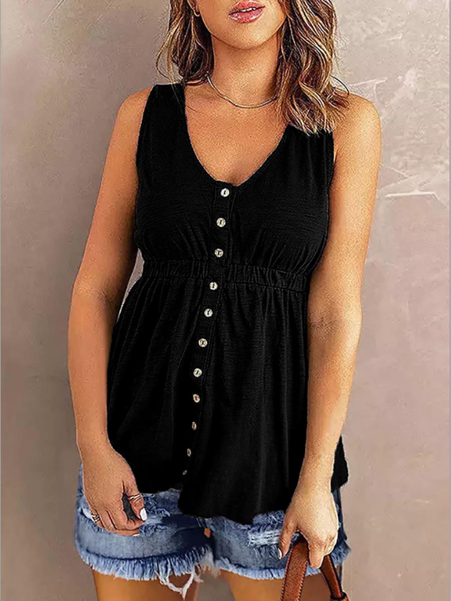 Lunimesd Solid Color Strapless Waistless Sleeveless Top(7 Colors)