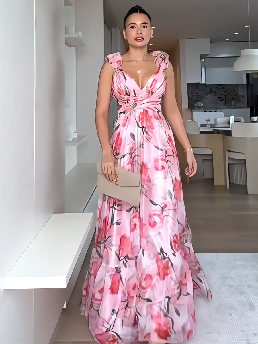 Blossom Lace-Up Dress