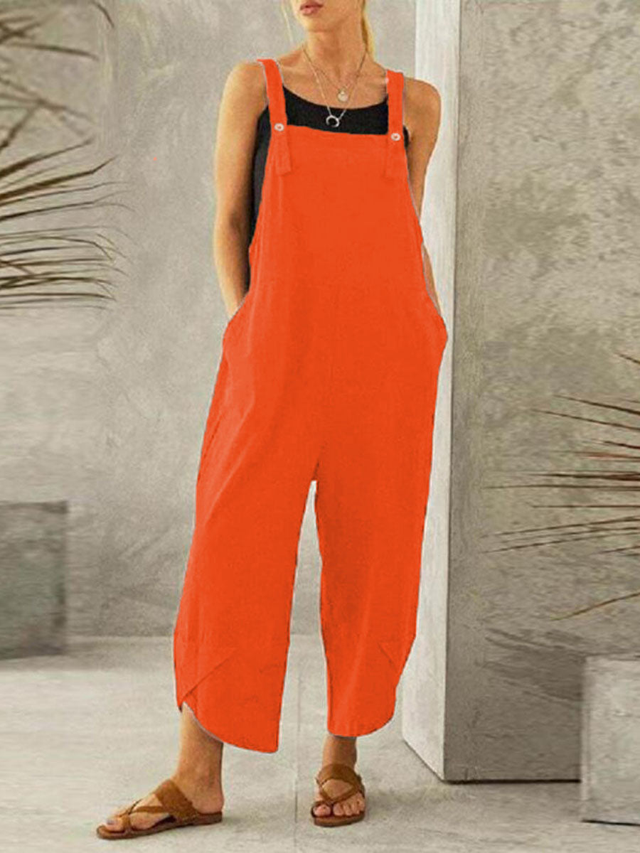 Lunimesd Solid Color Casual Nine-point Back Pants (8 Color)