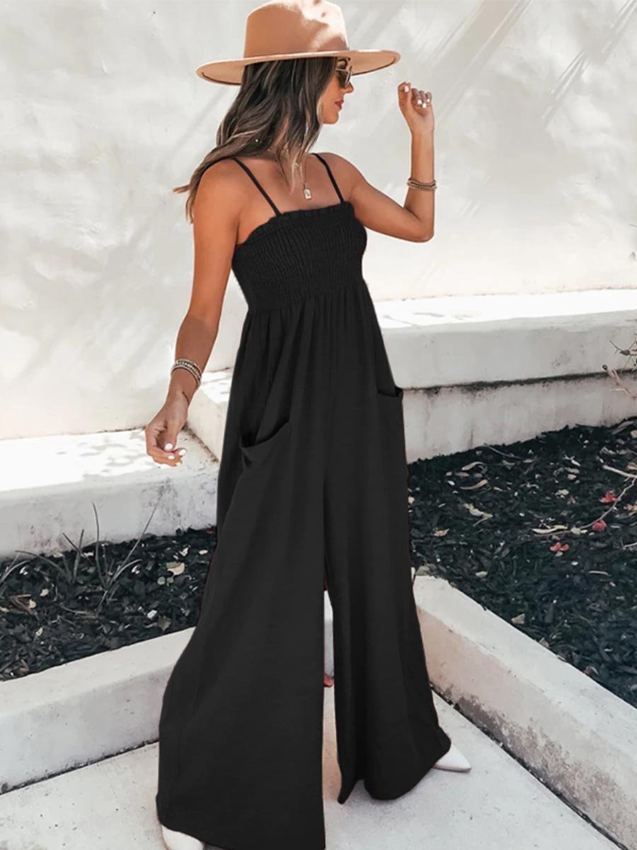 Lunimesd Sling Pocket High Waist Jumpsuit