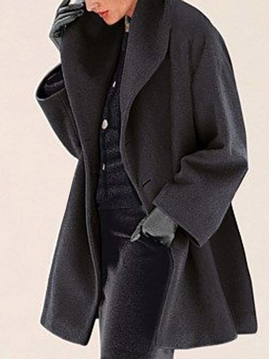 Lunimesd Round Neck Loose Tweed Coat(7 colors)