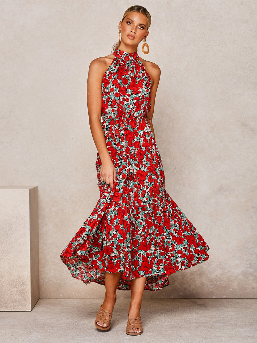 Polka Dot Floral Dress