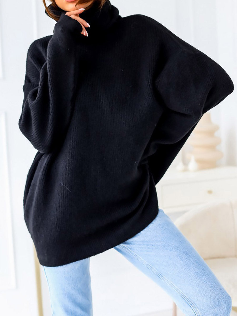 Lunimesd Solid Color Turtleneck Knit Sweater(11 colors)