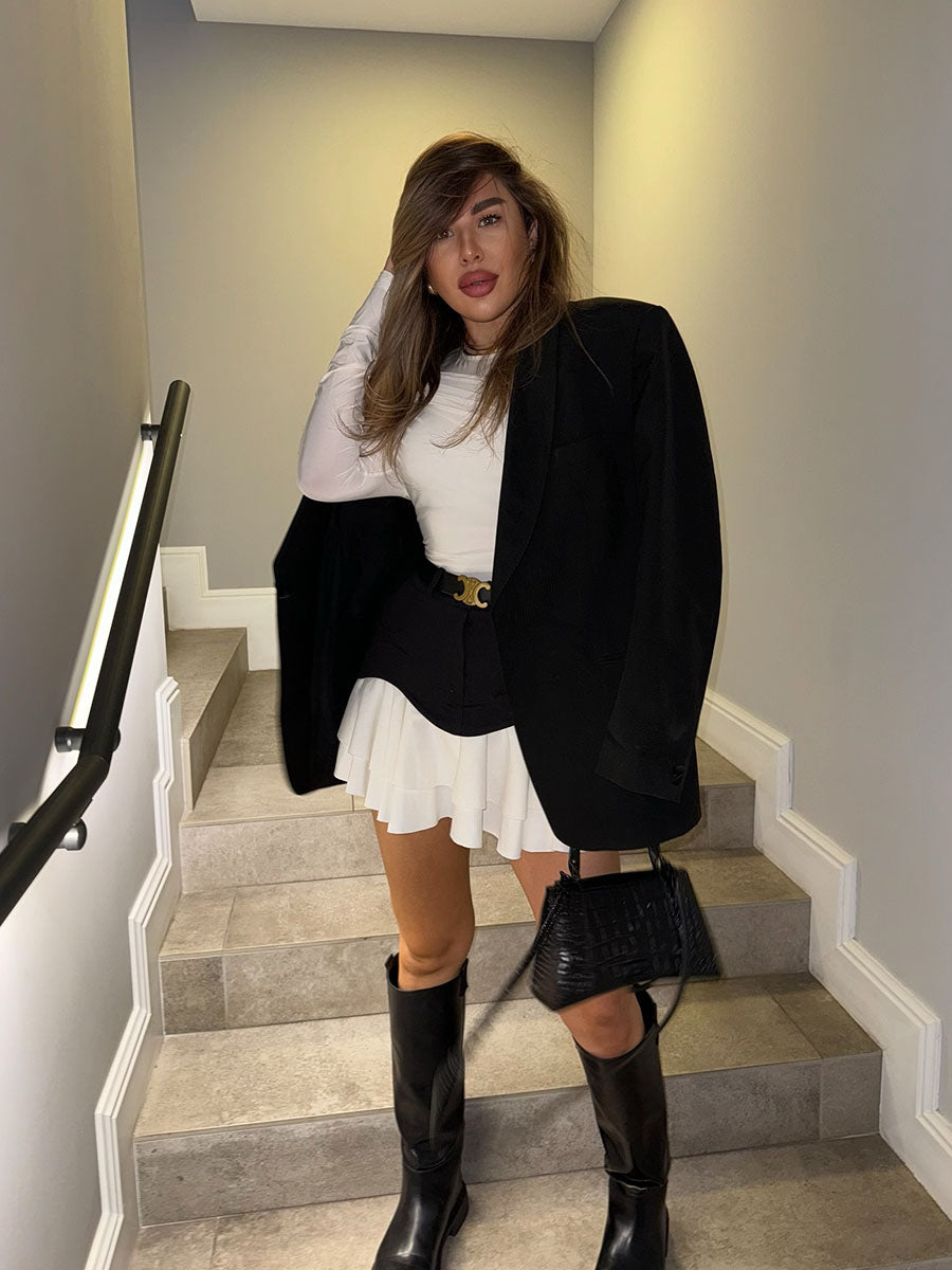 Ruffle Cloud Layered Skirt - Not Denim