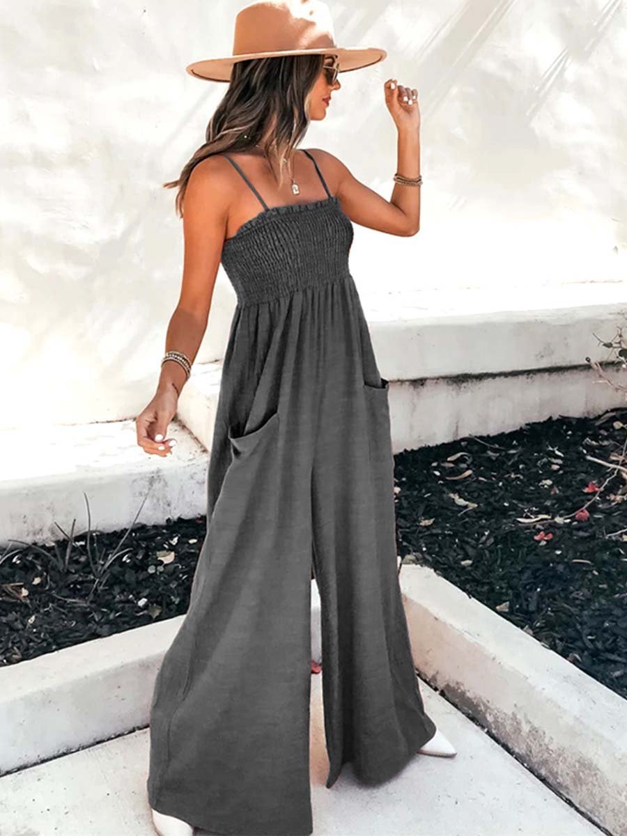 Lunimesd Sling Pocket High Waist Jumpsuit