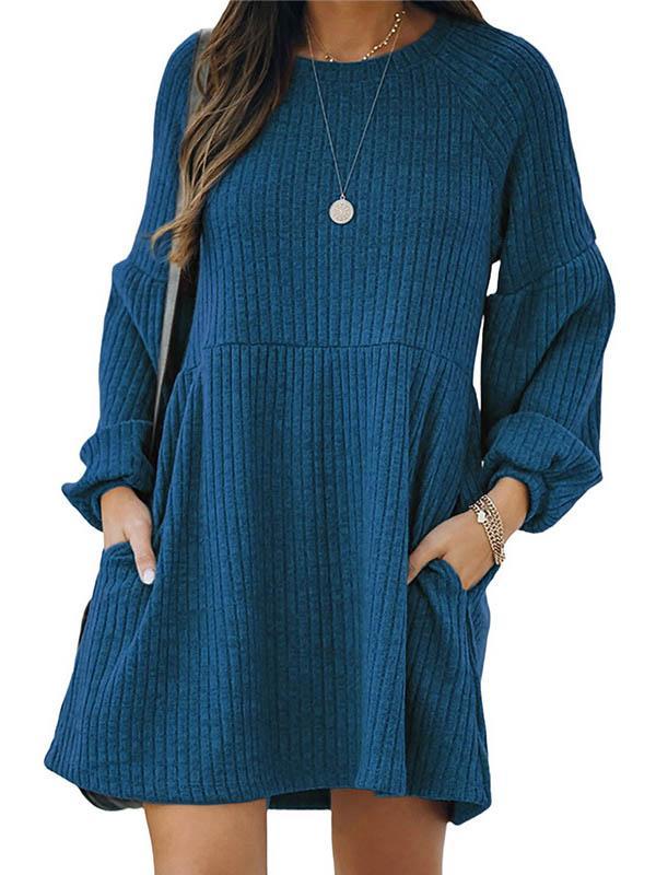Lunimesd Knitted Long Sleeve Dress