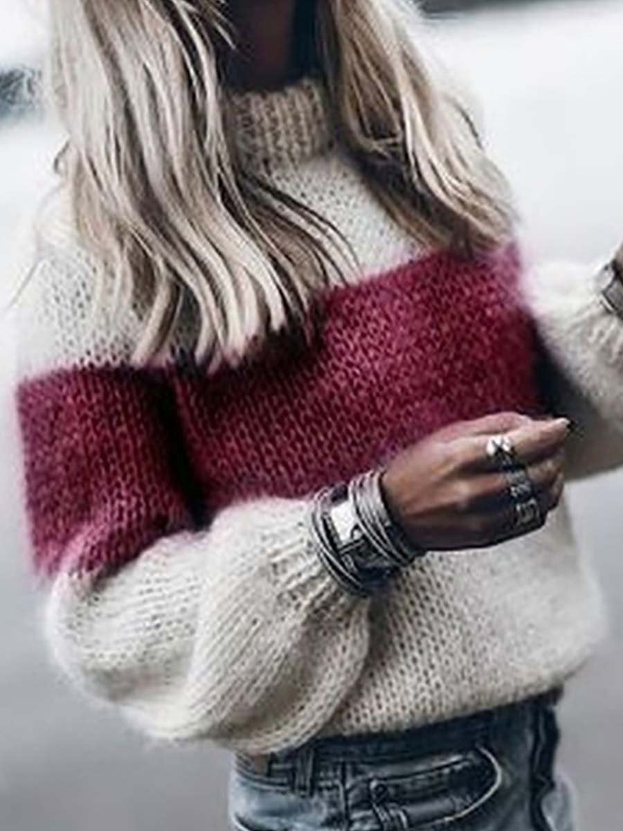 Lunimesd Round Neck Knitted Sweater