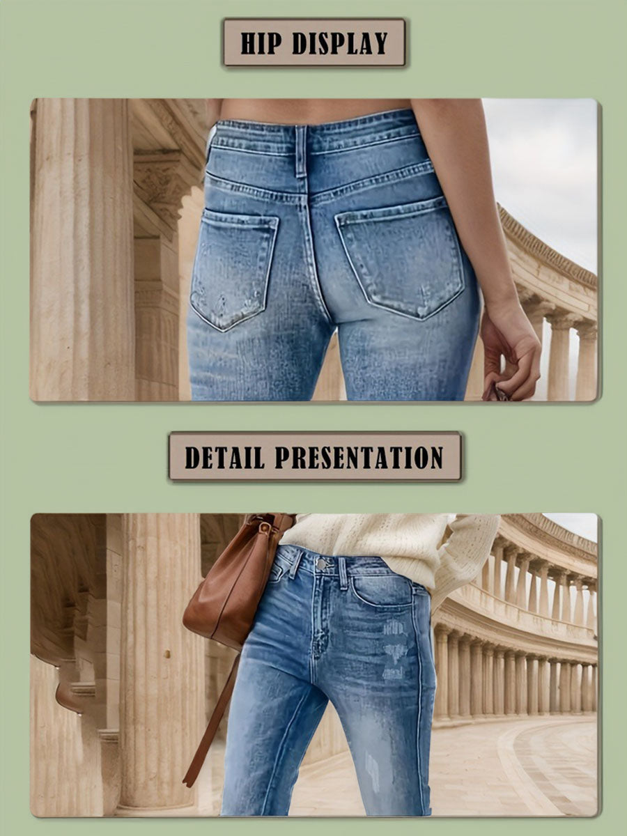 High Waist Stretch Jeans