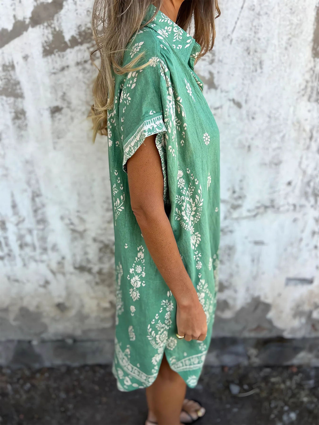 Cotton Linen Pocket Dress