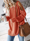 Cold Shoulder Knit Sweater