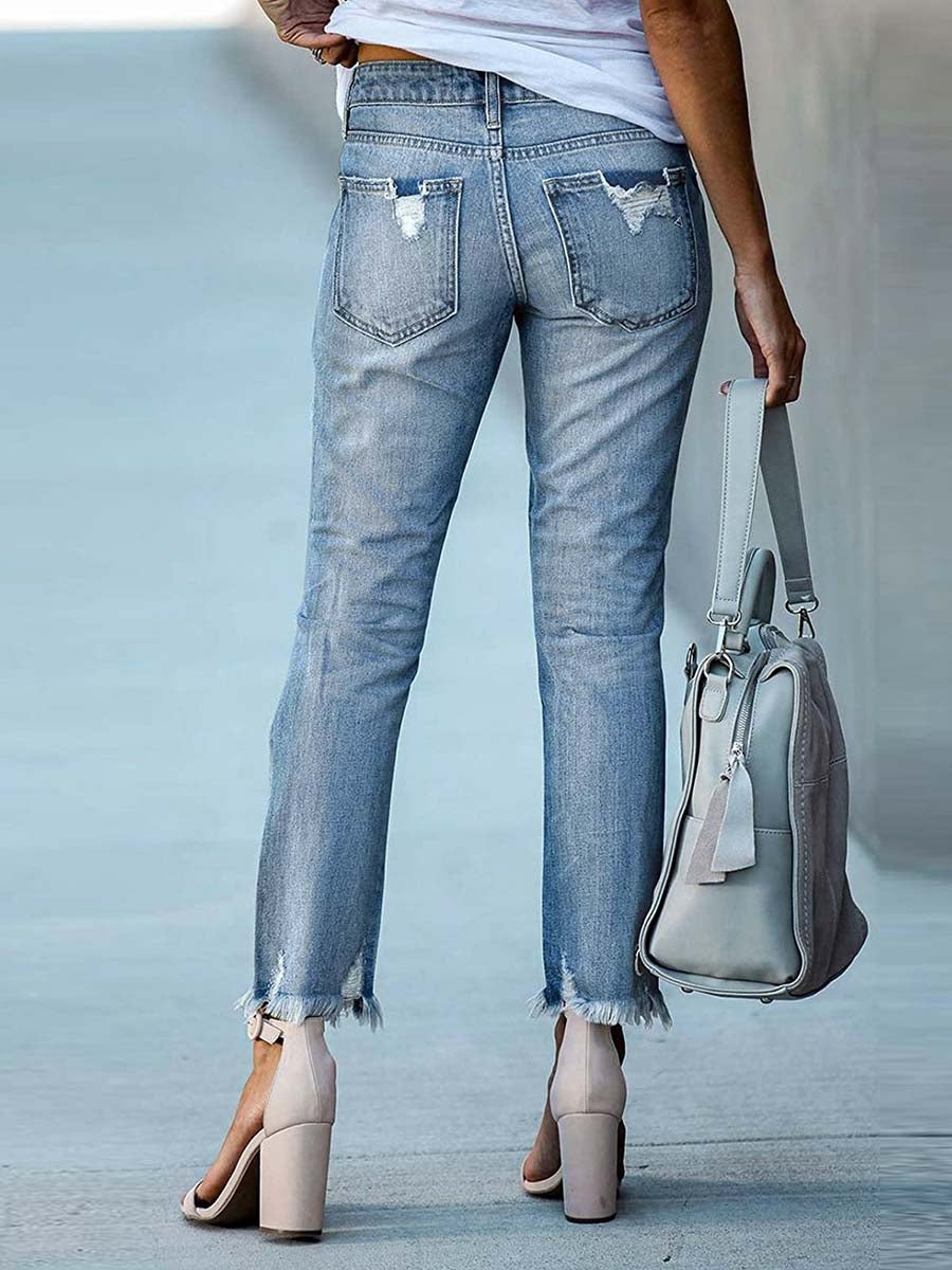 Lunimesd Slim Fit Ripped Jeans (3 colors)