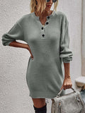 Lunimesd Button Knitted Dress