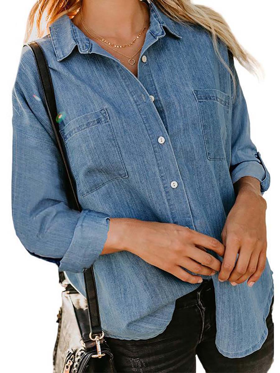 Lunimesd Loose Long-Sleeved Casual Blouse (8 colors)