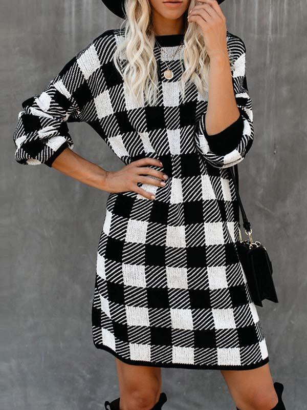 Lunimesd Plaid Dress