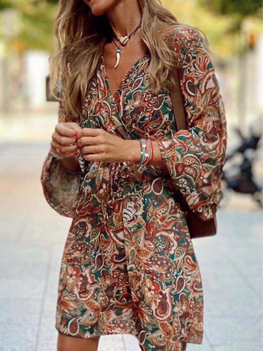 Printed Loose Dress