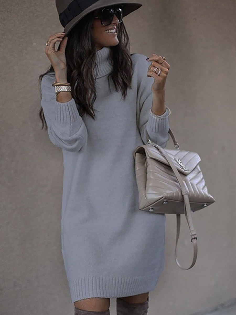 Lunimesd Casual Solid Color Turtleneck Sweaters(6 Colors)