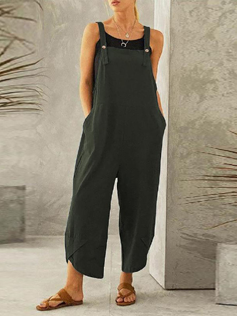 Lunimesd Solid Color Casual Nine-point Back Pants (8 Color)
