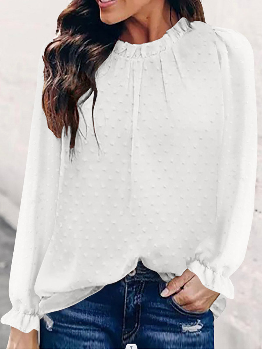 Lunimesd Round Neck Long Sleeve Shirt (5 colors)